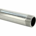 Bsc Preferred Standard-Wall 304/304L Stainless Steel Threaded Pipe Threaded on Both Ends 3/4 BSPT x NPT 4 Long 2427K325